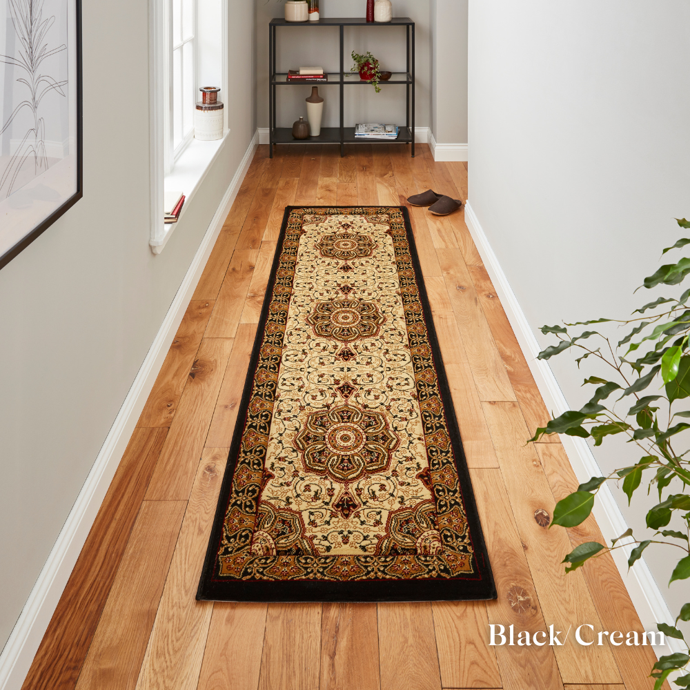 Redefine your style look with the Heritage Traditional Machine Made Rugs Range featuring high density weave, hand carved detail and smooth polyester pile.