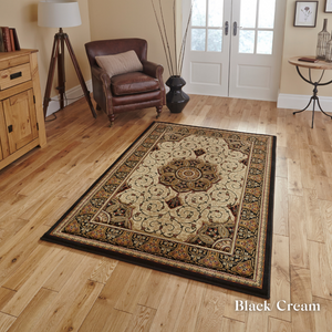 Redefine your style look with the Heritage Traditional Machine Made Rugs Range featuring high density weave, hand carved detail and smooth polyester pile.