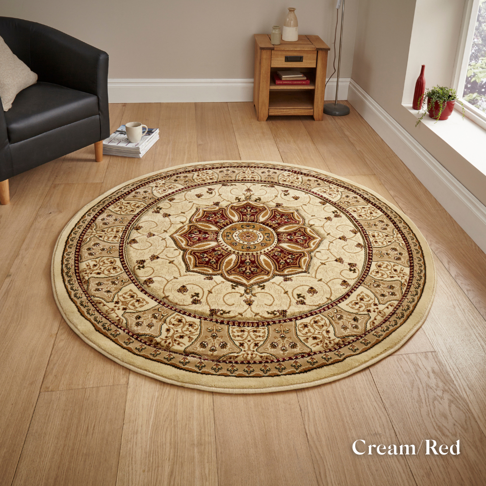 Redefine your style look with the Heritage Traditional Machine Made Rugs Range featuring high density weave, hand carved detail and smooth polyester pile.