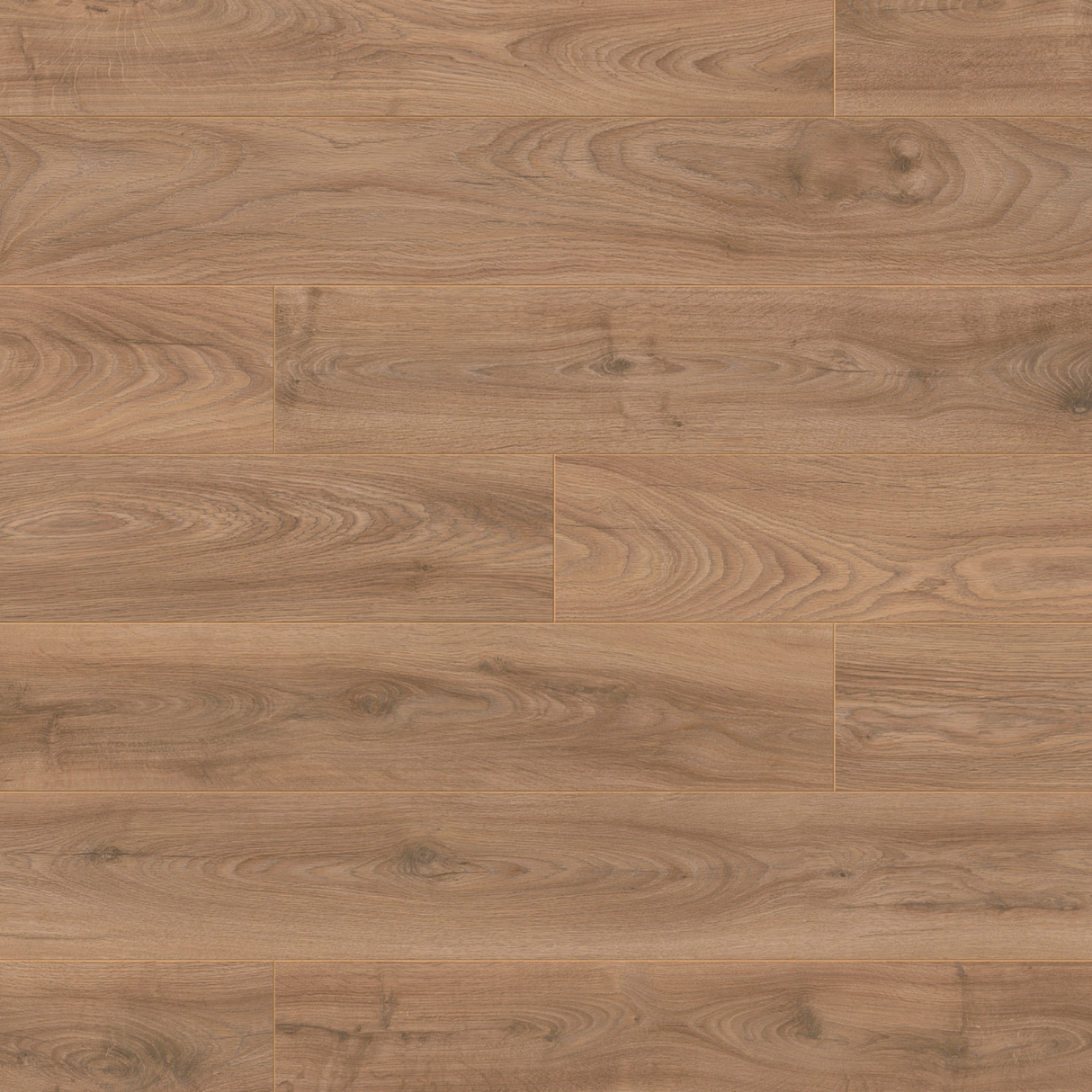 Close-up of a laminate flooring with a brown and beige colour scheme