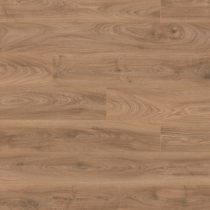 Close-up of a laminate flooring with a brown and beige colour scheme