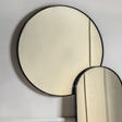 The Holworth Round Mirror in Black 800x35x800 sleek design & durable build is ideal for living rooms, bedrooms or hallways.