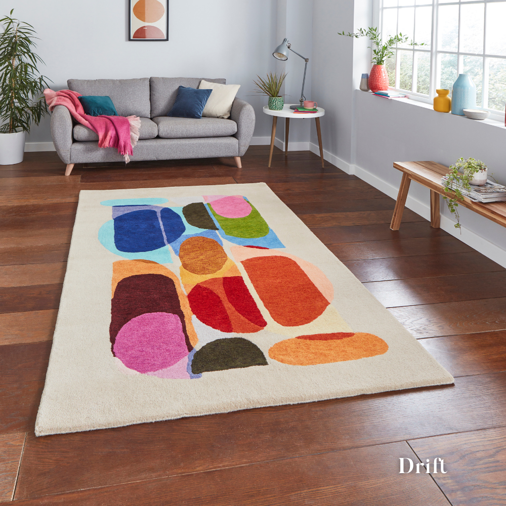 Hand Tufted in India, the Inaluxe Modern Wool Rugs offer bold design, thick 3000 g/m2 pile and premium wool construction for luxurious, heavyweight feel.