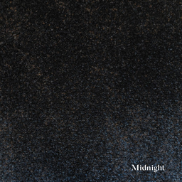 Textured dark blue fabric swatch labeled 'Midnight'.