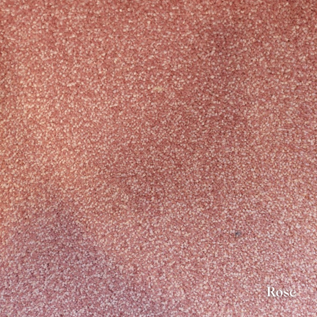 Textured rose-colored surface with 'Rose' label