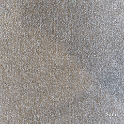 Close-up of sand with a 'Sand' label