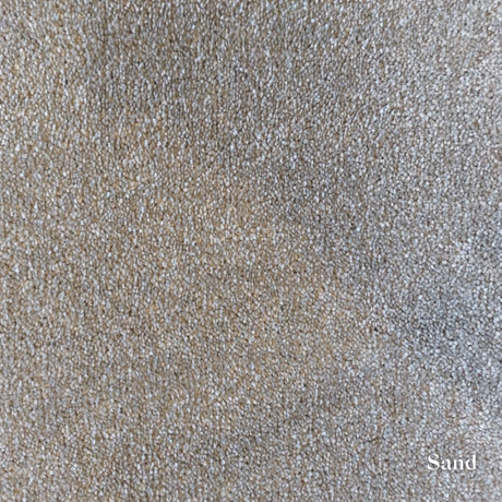 Close-up of sand with a 'Sand' label
