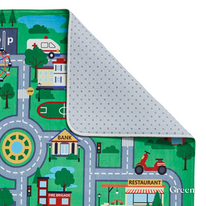 Introduce entertainment to your kids with the Inspire Kids Collection Printed Polyester Rugs featuring joyful digitally printed rugs made of soft polyester.