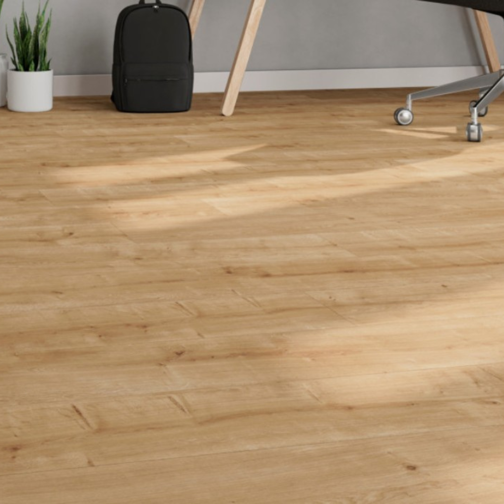 The Joanna Laminate Flooring - 12mm features underfloor heating compatible, durable AC5 rating, easy Express Click installation and a 30 year warranty