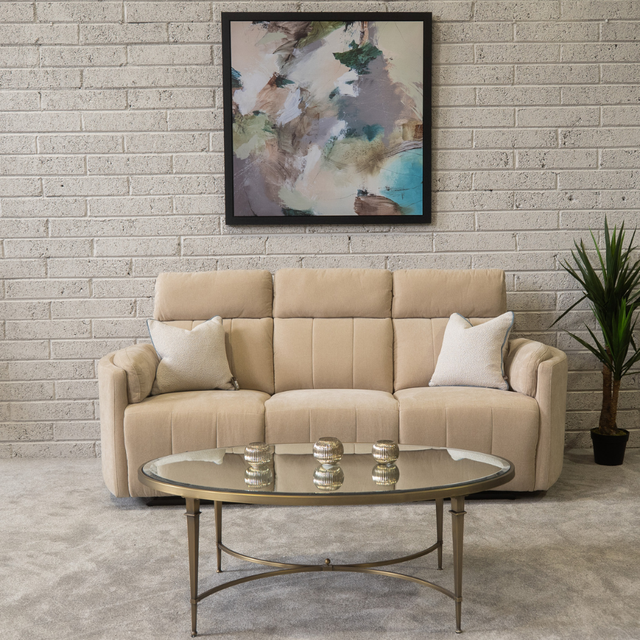 Add some style with the Jorah Fabric Sofa in Tan featuring plush cushioning, soft fabric and timeless design make it perfect for any living space