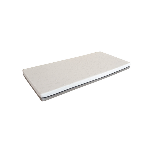 The Junior Soft Kids Mattress sized 140 x 70cm and 10cm thickness features breathable Technifoam, hypoallergenic design and a washable cover