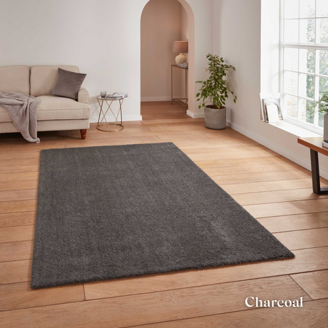 Sustainable comfort awaits with the Kara Washable Collection Machine Made Rugs offering soft shaggy texture, eco friendly recycled materials & easy cleaning