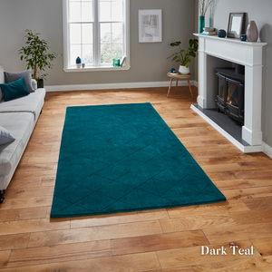 The Kasbah Modern Hand Tufted Wool Rugs offers luxurious wool, a thick pile and bold colours, making them a stylish and durable choice for modern interiors.