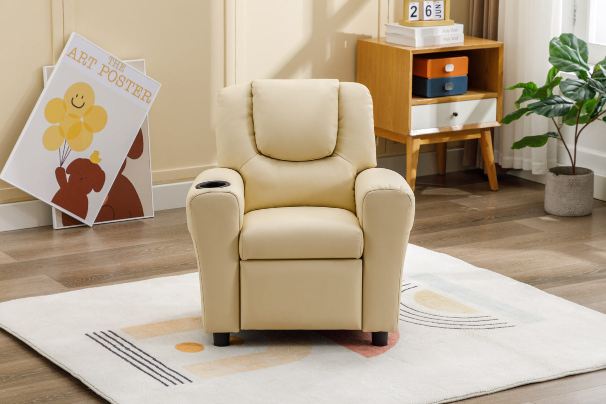 Kids Recliner Chair - Beige