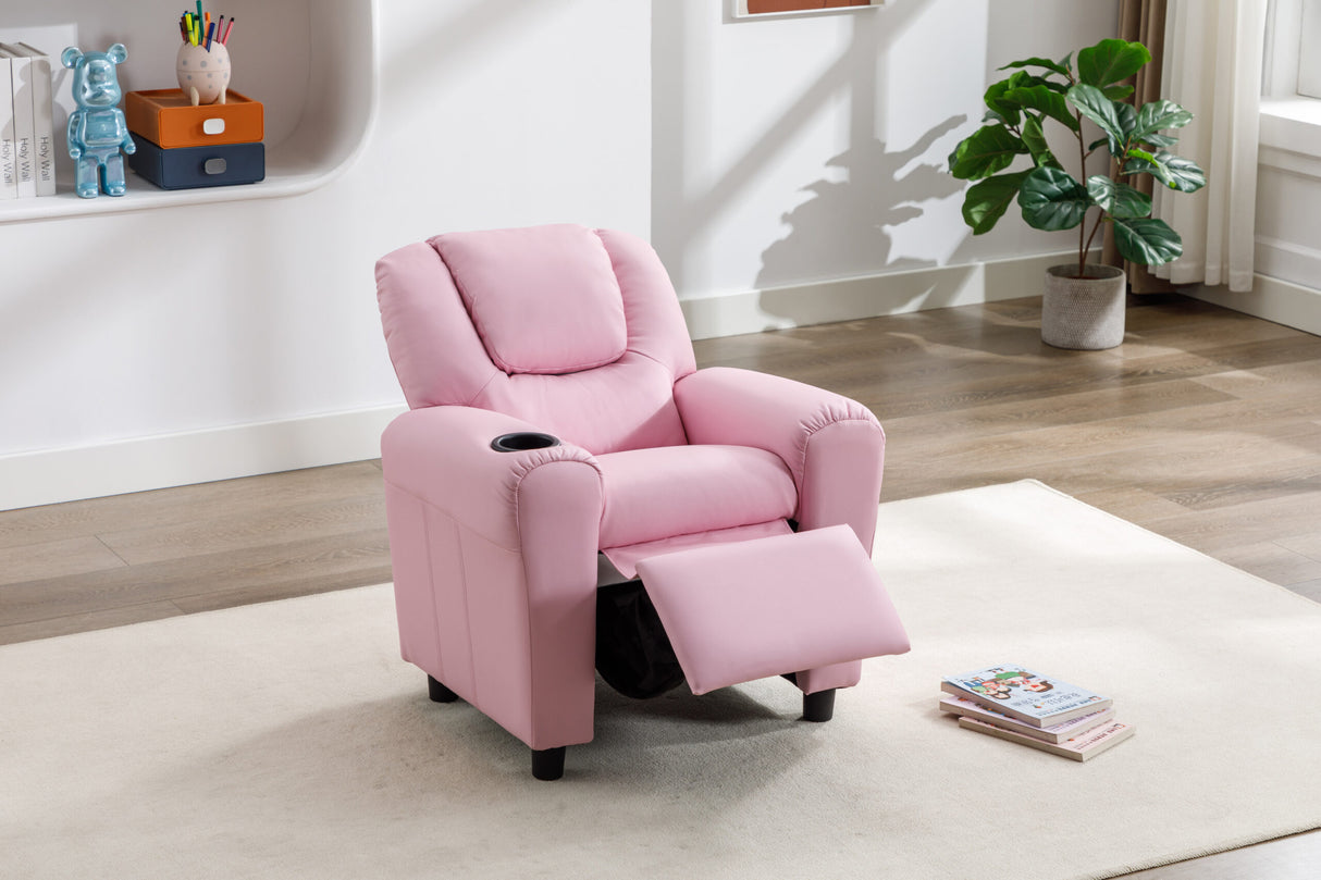 Kids Recliner Chair - Candy Pink