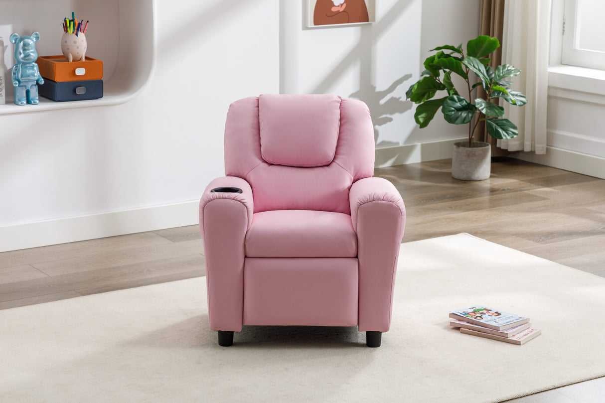 Kids Recliner Chair - Candy Pink