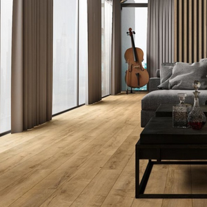 The Klara Laminate Flooring - 12mm features underfloor heating compatible, durable AC5 rating, easy Express Click installation and a 30 year warranty