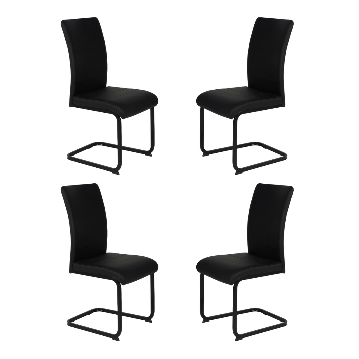 Lucy PU Dining Chair Black