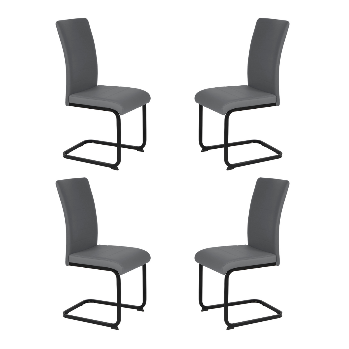 Lucy PU Dining Chair Grey