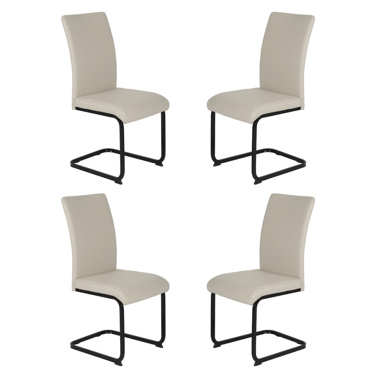 Lucy PU Dining Chair Taupe