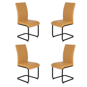 Lucy PU Dining Chair Yellow