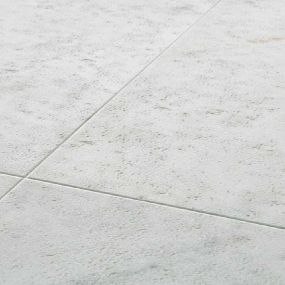 The Lello Bone Forma Tile SPC Flooring features sleek tile design, waterproof mineral core, Titanium Nano finish and 25 year warranty