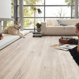 Robusto Pettersson Oak Beige Laminate, 12mm, AC5 rated, 5G click system, eco-friendly, 30-year residential warranty, water-based underfloor heating compatible