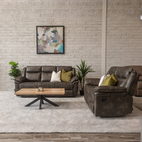 Relax in style with the Lismore Recliner Sofa in Grey Leathaire featuring plush comfort, manual recline and modern design, the perfect living room upgrade