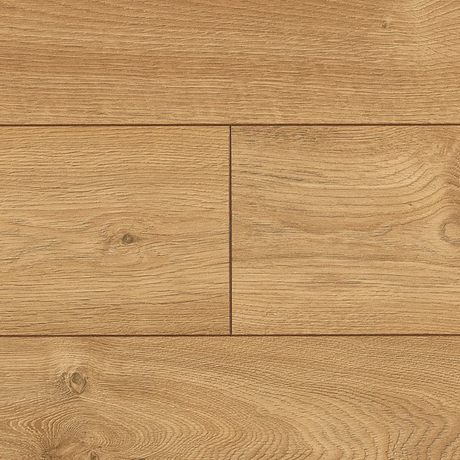 The Livorno Oak Laminate Flooring 12mm features AC5 rating, oak finish, easy installation with underfloor heating compatibility.