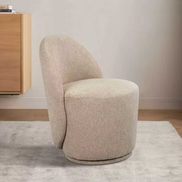 The Lowa Fabric Swivel Chair is available in four colours Sand, Beige, Light Pink and Grey, ideal for desks or vanity units with no assembly required