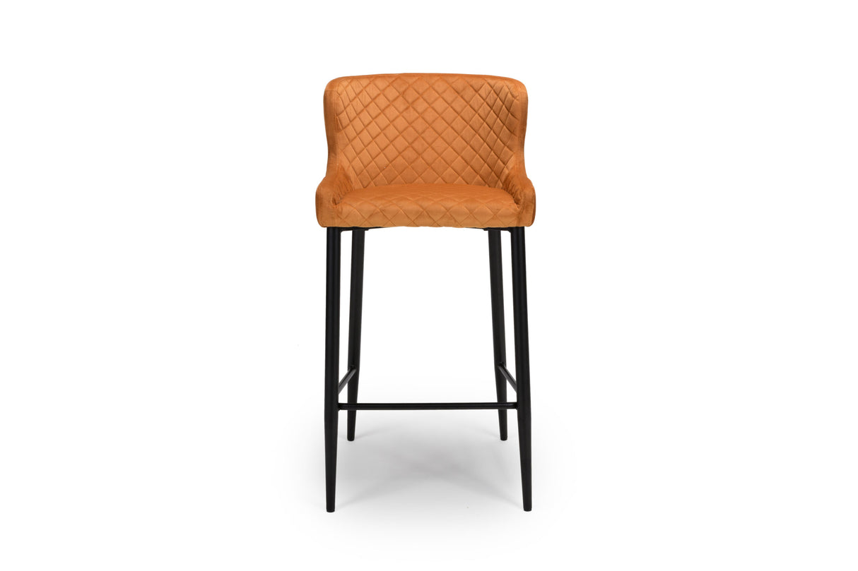 Maebh Bar Stool- Burnt Orange (Display Model)