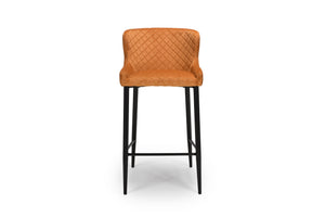 Maebh Bar Stool- Burnt Orange (Display Model)