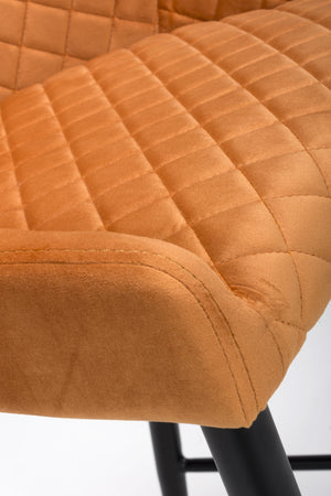 Maebh Bar Stool- Burnt Orange (Display Model)