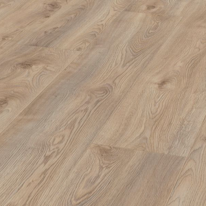 AC5 rated Marco Oak Beige Laminate Flooring with embossed finish, 5G click system and underfloor heating compatible for water based flooring.