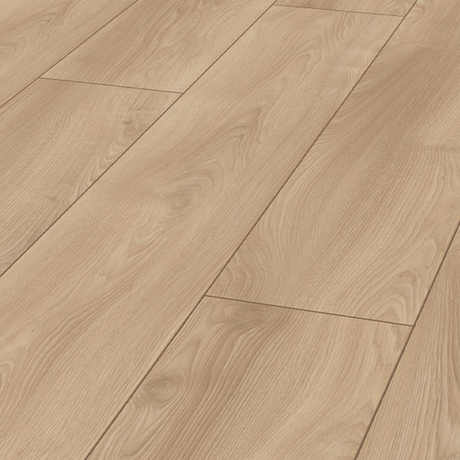 Light oak wood flooring planks with a natural grain pattern and subtle warm beige tones.
