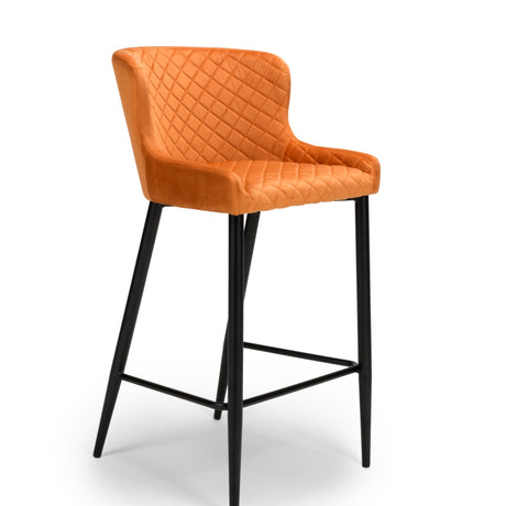 Maebh Bar Stool- Burnt Orange