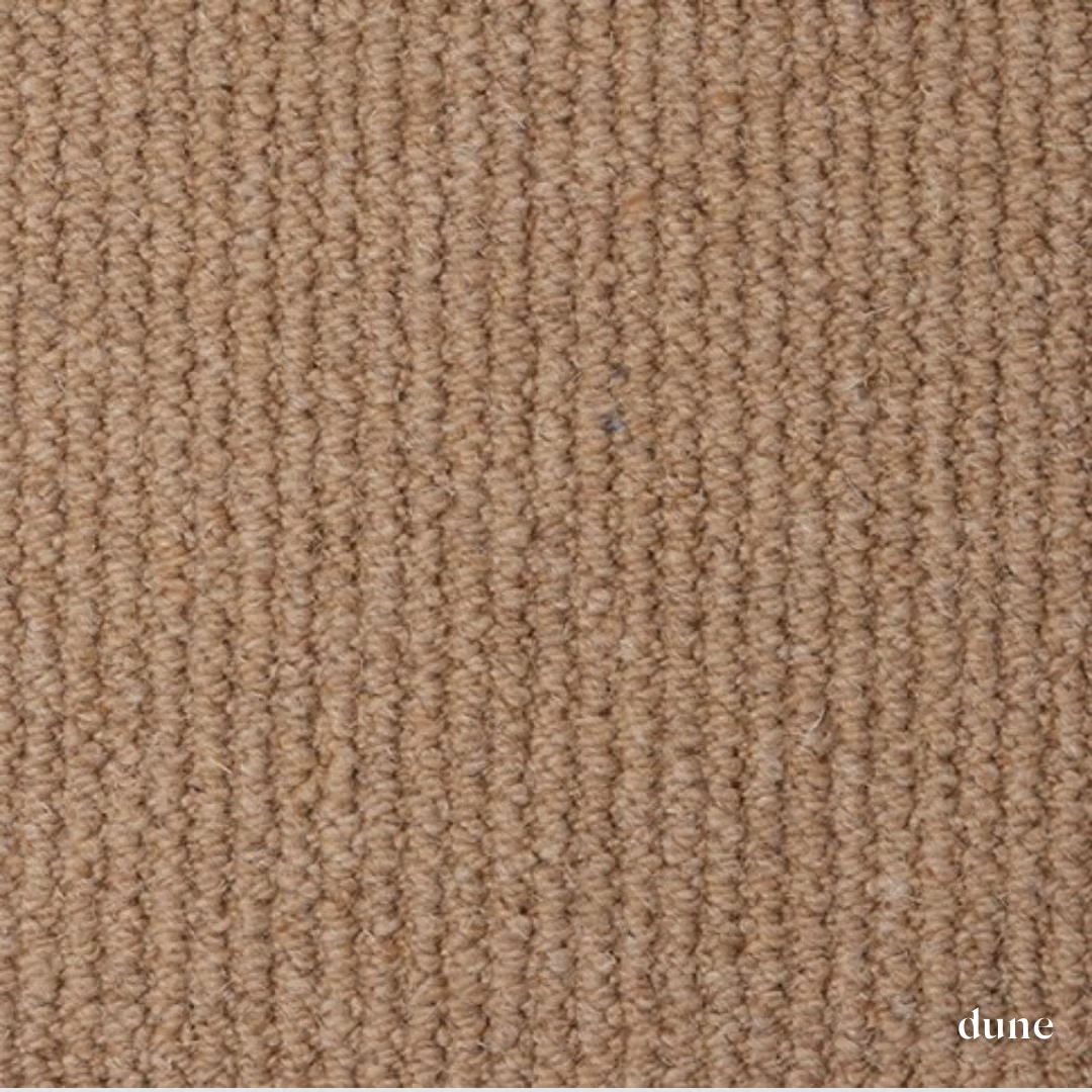 Malabar Two Fold Carpet made from 100% pure new wool, offering durability, natural comfort and a timeless finish for stairs, hallways and living spaces.