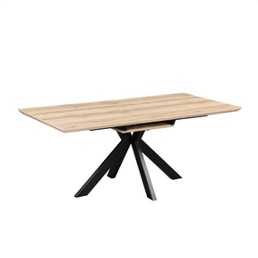 The Malin Extendable Round Dining Table in Oak offers a wood-effect top ensuring heat, stain & scratch resistance with nationwide shipping across Ireland!