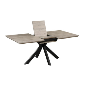 The Malin Extendable Round Table in Grey features a wood-effect top ensuring heat, stain, and scratch resistance with nationwide shipping across Ireland!