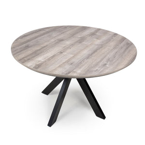 Malin Round Dining Table - 1200mm - Grey (DISPLAY MODEL)