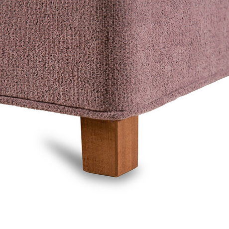 The Manor Divan features mahogany legs, reinforced frame, premium fabric upholstery and colour options and under bed clearance, to suit any bed!