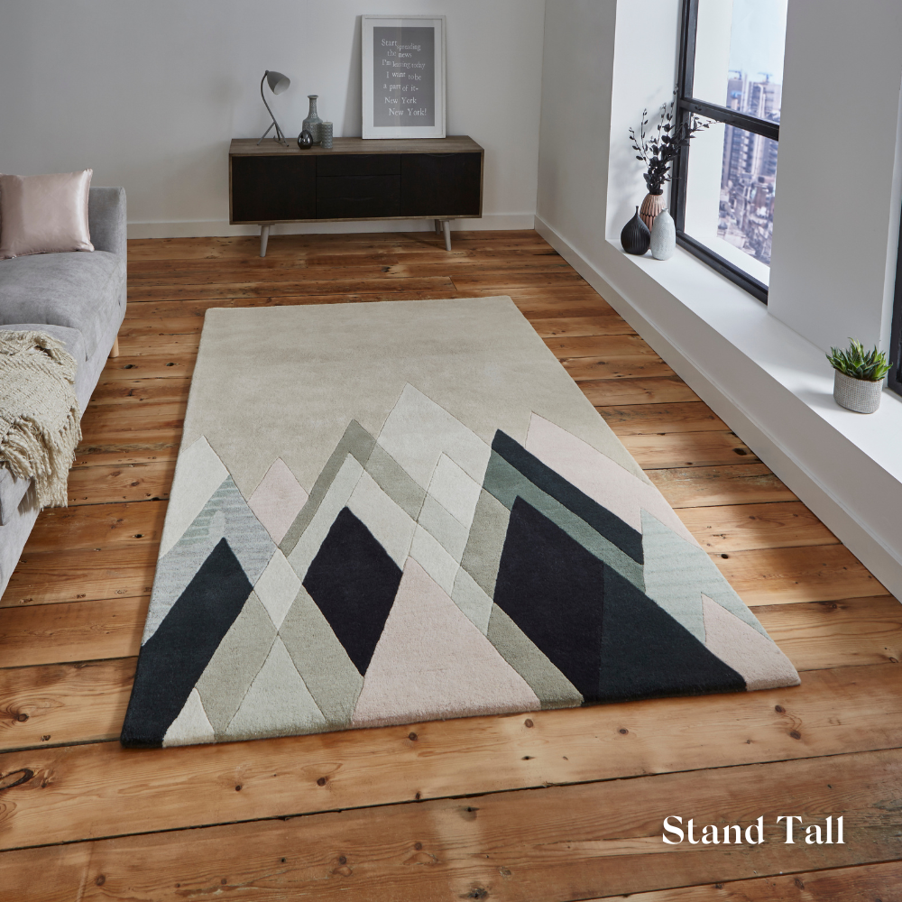 Enhance any room with the Michelle Collins Rugs offering hand tufted wool and digitally printed polyester options in two sizes for a stylish, modern touch.