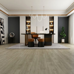 Liberty Rock Michigan Vinyl & SPC 5.2mm: 100% waterproof, acoustic underlay (18dB), scratch-resistant PU surface, and easy installation with Uniclic technology