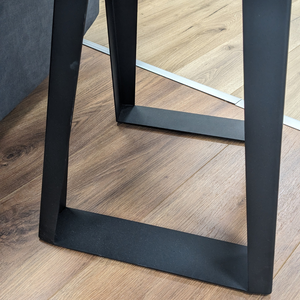 The Milan End Table features a striking dark grey marble top and sleek black legs provide ensuring both style and stability. Enjoy nationwide shipping!