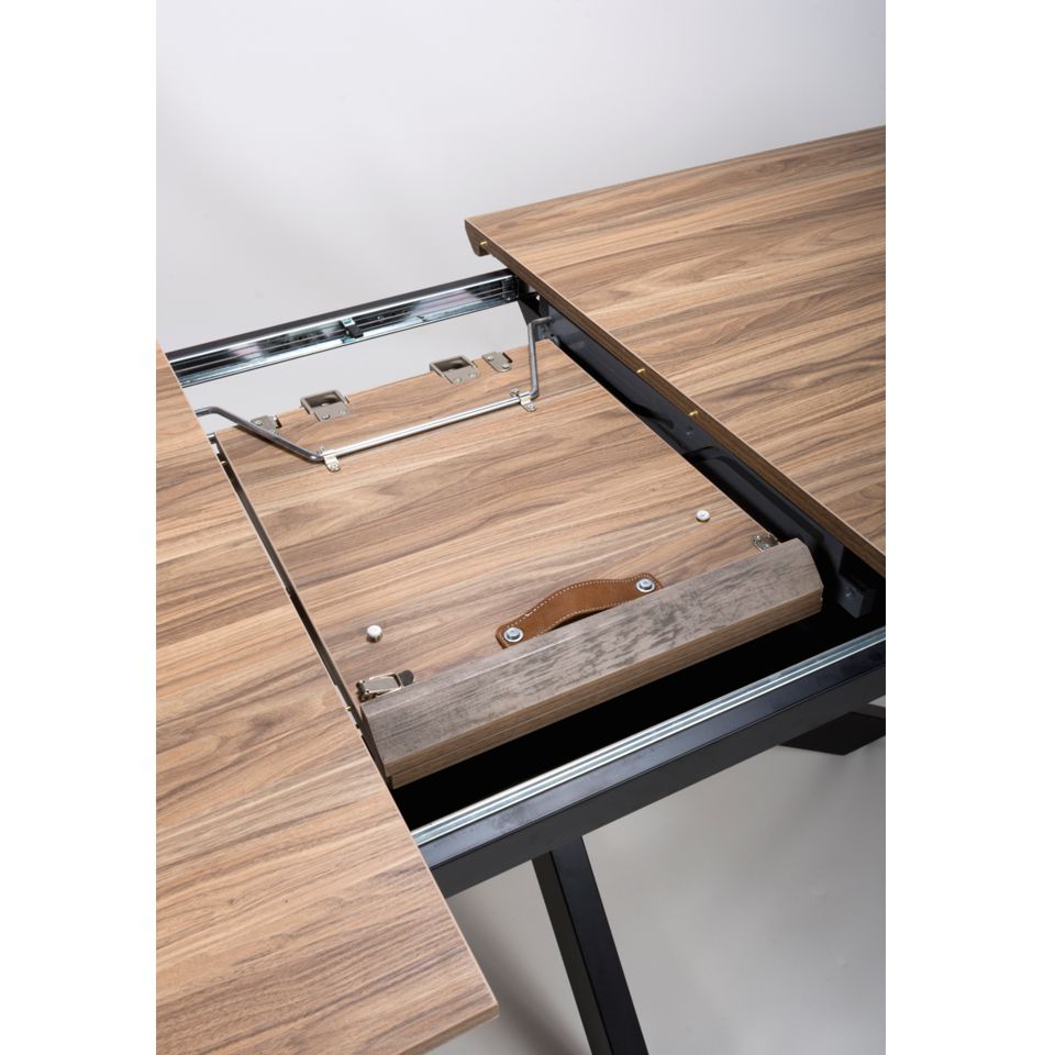 Malin Extending Dining Table 1800mm-2200mm Light Walnut