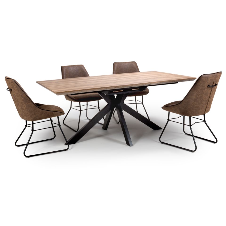 Malin Extending Dining Table 1800mm-2200mm Light Walnut