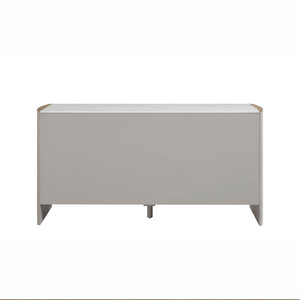The Mondello 6 Drawer Chest in Washed Oak features a durable sintered stone top, luxurious detailing and 6 spacious drawers for style and functionality