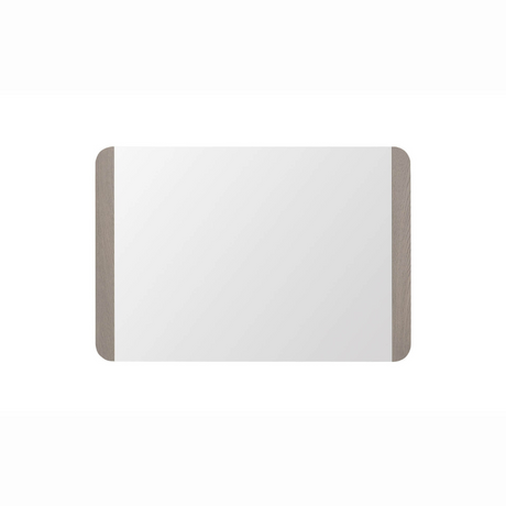 The Mondello Rectangular Mirror in Washed Oak features a sleek frame and a tempered glass, perfect for pairing with furniture or as a standalone accent
