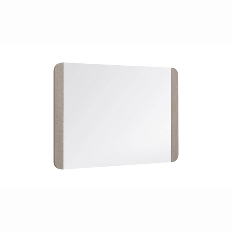 The Mondello Rectangular Mirror in Washed Oak features a sleek frame and a tempered glass, perfect for pairing with furniture or as a standalone accent