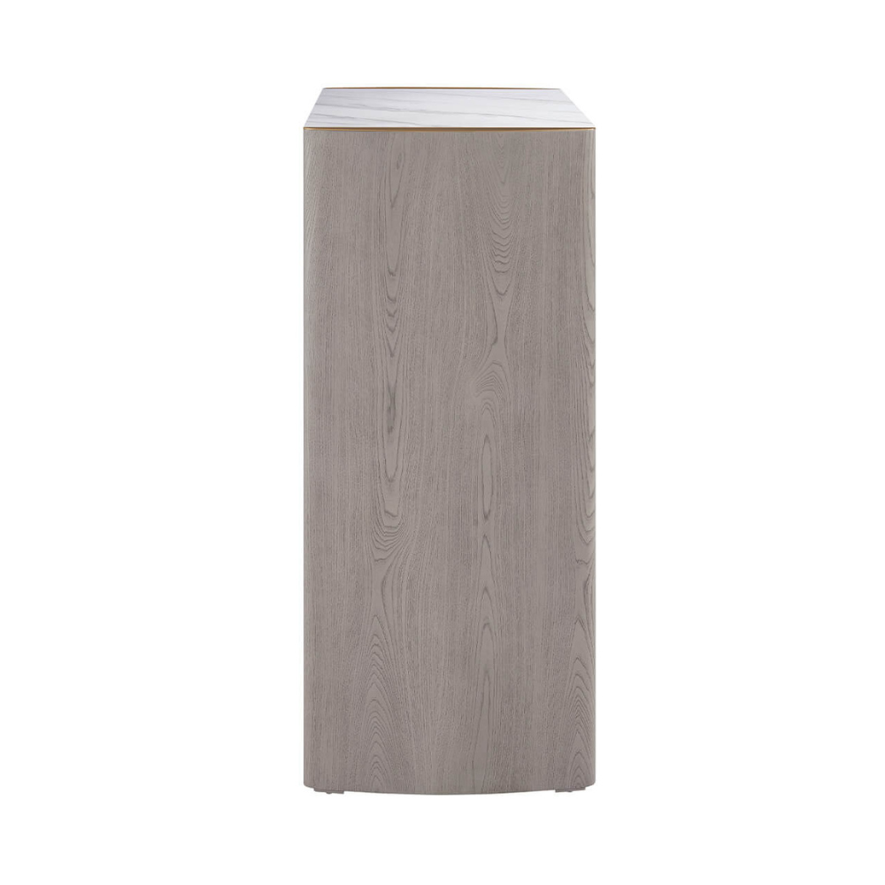 The Mondello Tall 5 Drawer Chest in Washed Oak offers a luxurious style, a durable stone top and five spacious drawers for elegant and practical storage